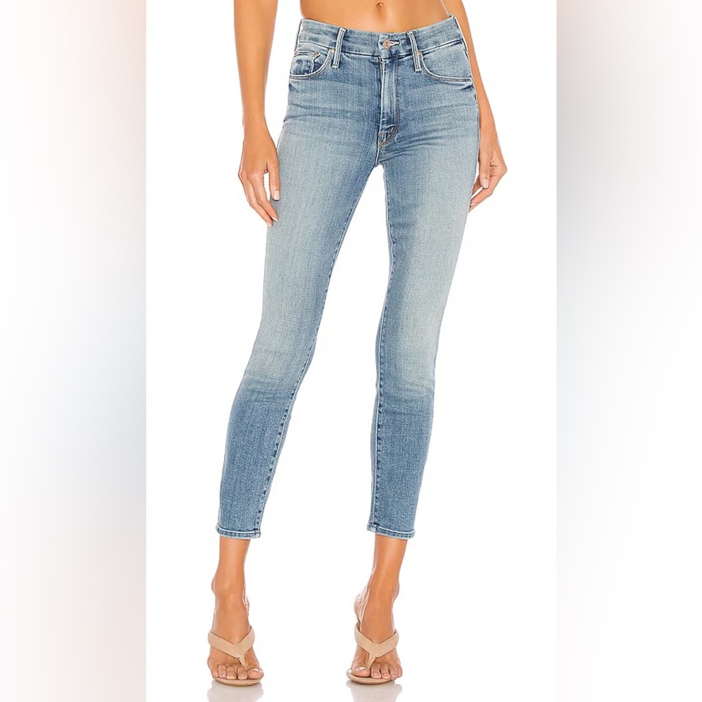 Mother denim- the looker crop - wash: a side of rice and beans